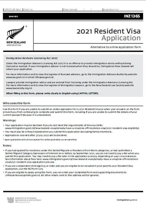 inz 2021 resident visa|Release of immigration information .